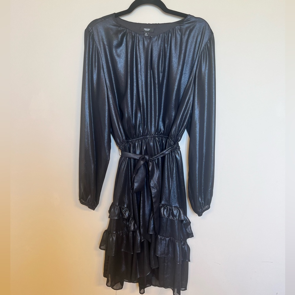 SIMPLY VERA BY VERA WANG DRESS IN SHIMMERING BLACK-Size XL